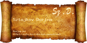 Sztojkov Dorina névjegykártya
