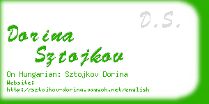 dorina sztojkov business card